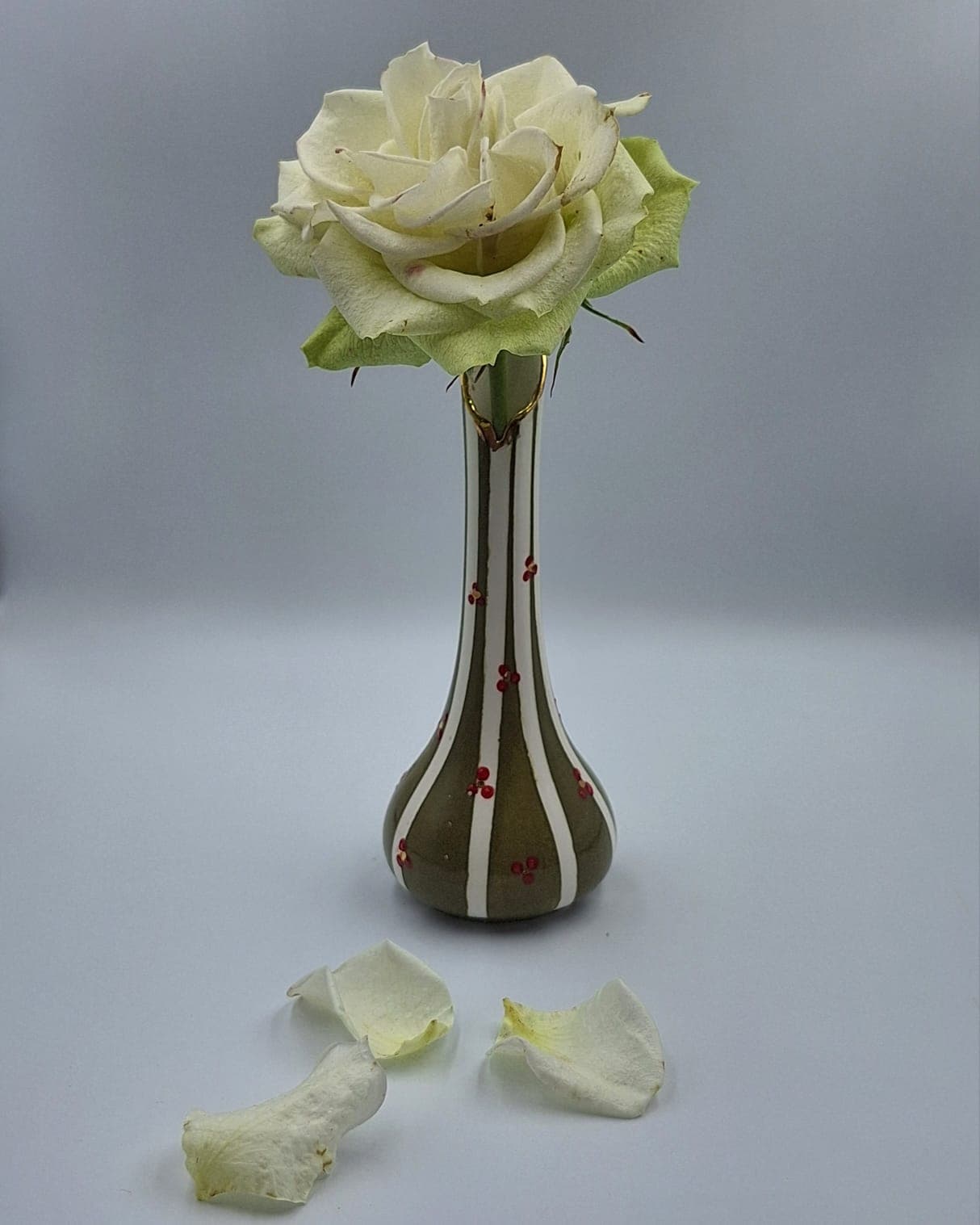 Handcrafted ceramic vase with an organic textured surface